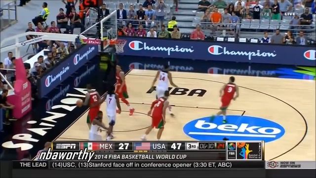 Team USA Full Highlights vs Mexico 2014.9.6 - Raining Threes, Every Play! смотреть онлайн