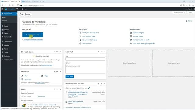 How to Login to WordPress Dashboard : your wp admin Dashboard Page смотреть онлайн