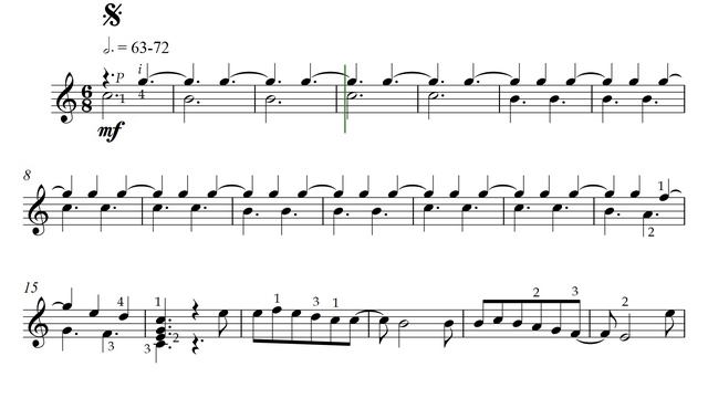 Неизвестный автор. «ПТИЦА-КОЛОКОЛЬЧИК». Видео партитуры