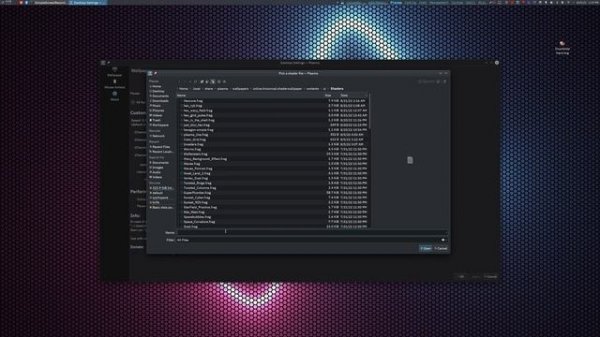 GLSL Shader Art KDE Live Wallpaper BG based on Shaders found on Shadertoy