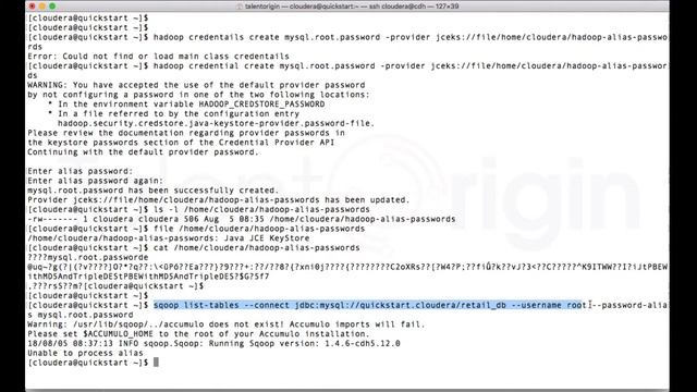 Apache Sqoop: Using Password Alias смотреть онлайн