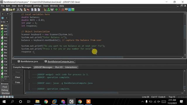 Simple Bank Balance & Interest Computing Application Using Java. (#7) смотреть онлайн
