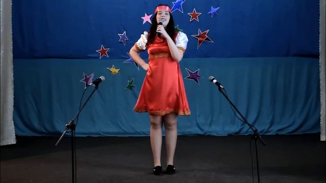 Холодная Полина "Кайлинская СОШ" песня "Посею лебеду на берегу" смотреть онлайн