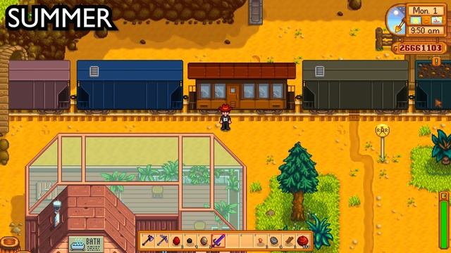 All The Trains! Including Rare Present Train! - Stardew Valley смотреть онлайн