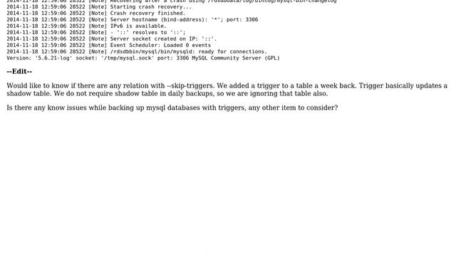 Databases: Mysqldump throwing error 'Couldn't execute 'ROLLBACK TO SAVEPOINT sp': (2 Solutions!!) смотреть онлайн