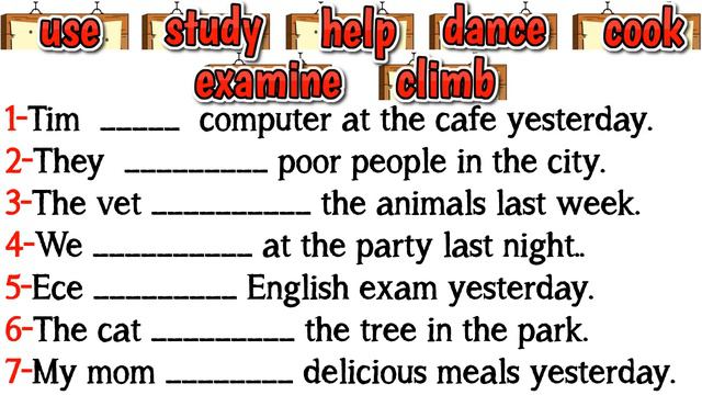 6. SINIF İNGİLİZCE DERSİ UNIT 7 HOLIDAYS - SIMPLE PAST TENSE (Di'li Geçmiş Zaman) (Konu Anlatımı) смотреть онлайн