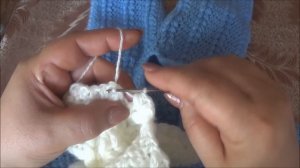 Комбинезон для малыша 0-6 месяцев крючком. Часть 3. Jumpsuit for baby 0-6 months crocheted.