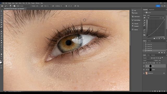 How to Brighten and Enhance Eyes in Photoshop [Retouching Eyes Tutorial] смотреть онлайн