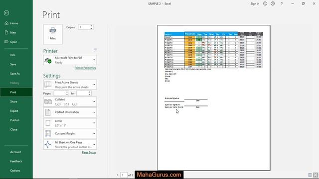 Collated Page Print Setting in Excel- Collated Print Setting in Excel Tutorial смотреть онлайн