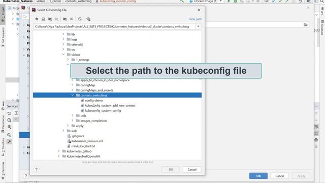 IntelliJ IDEA Kubernetes Tips: Providing Custom Kubeconfig