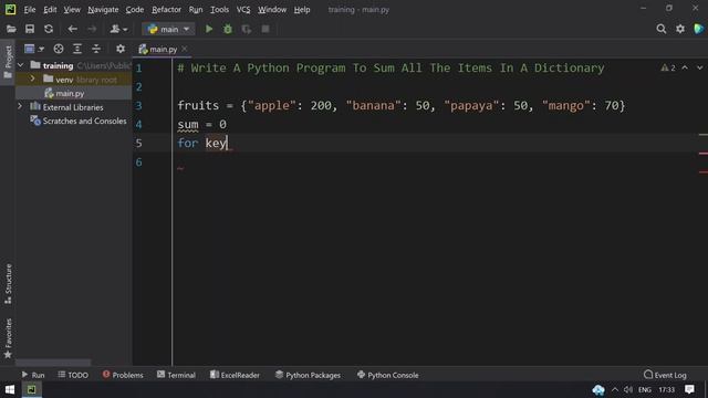 Write A Python Program To Sum All The Items In A Dictionary смотреть онлайн