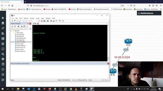 MPLS, OSPF Configuration Lab eve-ng смотреть онлайн