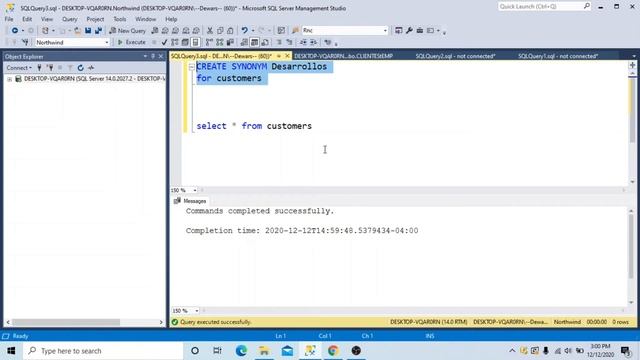 Sinonimos SQL, Como Crear Un Sinonimo SQL смотреть онлайн