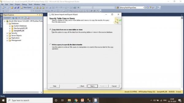 sql server import and export wizard | SQL Server Management Studio | SQL