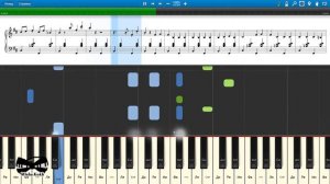 Страдания - Белые росы (на пианино Synthesia cover) Ноты и MIDI