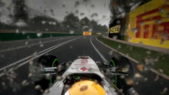 First drive of F1 2012 game in the wet смотреть онлайн