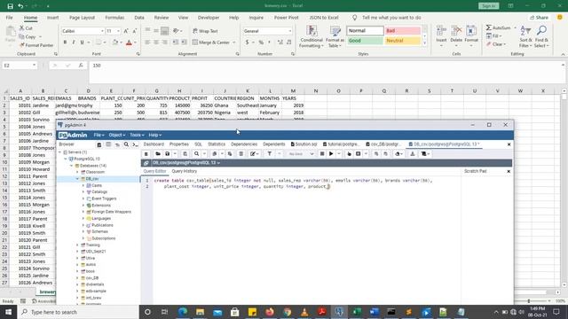 Import CSV files into PostgreSQL смотреть онлайн