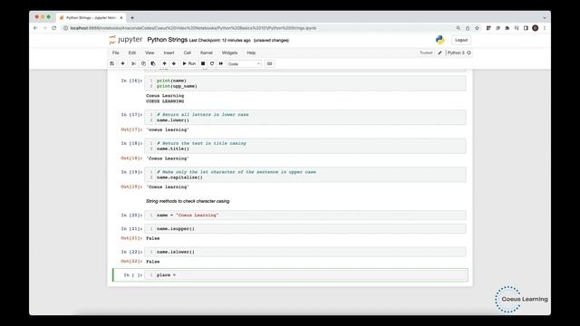 Python Basics 101 - Python Strings смотреть онлайн