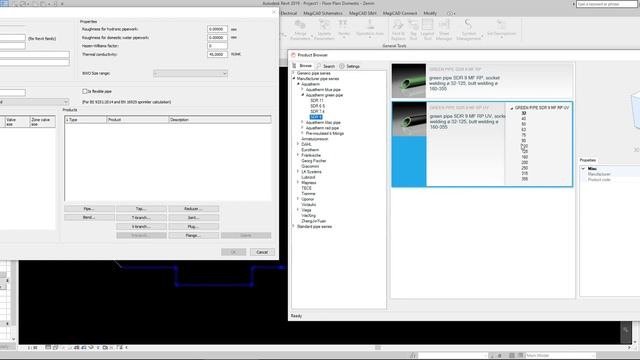 MagiCAD for Revit - ( Aquatherm green / blue / SDR 9 - 7.4 ) смотреть онлайн