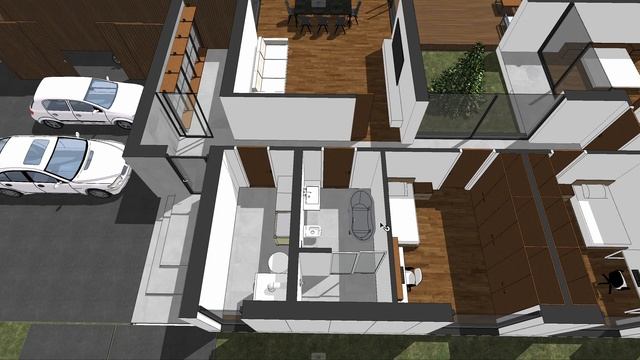 Проект одноэтажного дома с плоской крышей смотреть онлайн