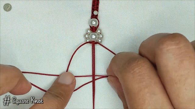 DIY Macrame Bracelet With beads | Pearl Beaded Flower Pattern Bracelet | Macrame Bracelet Tutorial смотреть онлайн