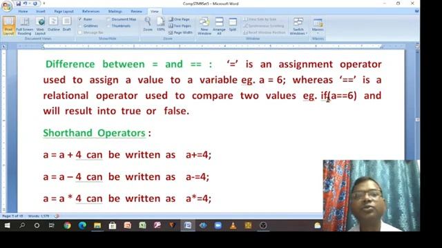 Ch 5 : Operators and Expressions by Dinesh Albert for Class 9 Computer Applications смотреть онлайн