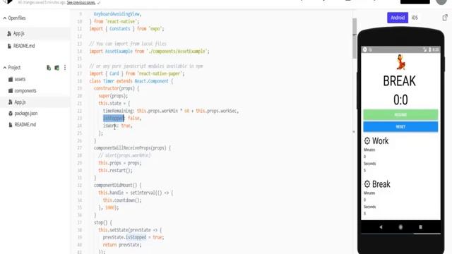 CS50m react native Pomodoro app! смотреть онлайн
