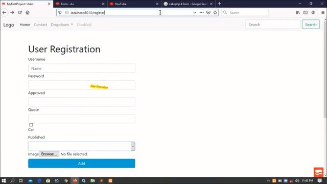 Cakephp-4 Form Request Part-13 | Select Options | File Type | Load Image | Submit Data смотреть онлайн