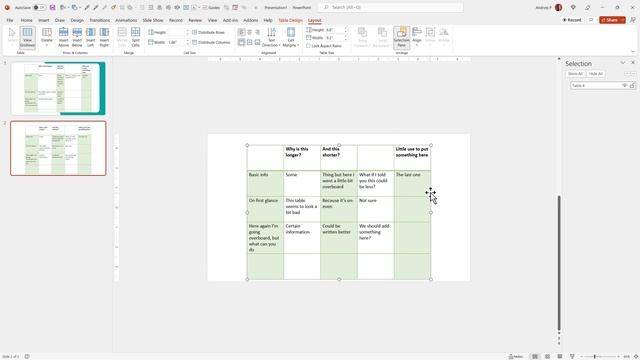 PowerPoint Tables Better Organized - Distribute Rows and Columns смотреть онлайн