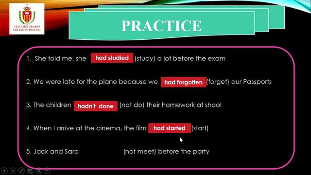 PRACTICE about PAST PERFECT смотреть онлайн