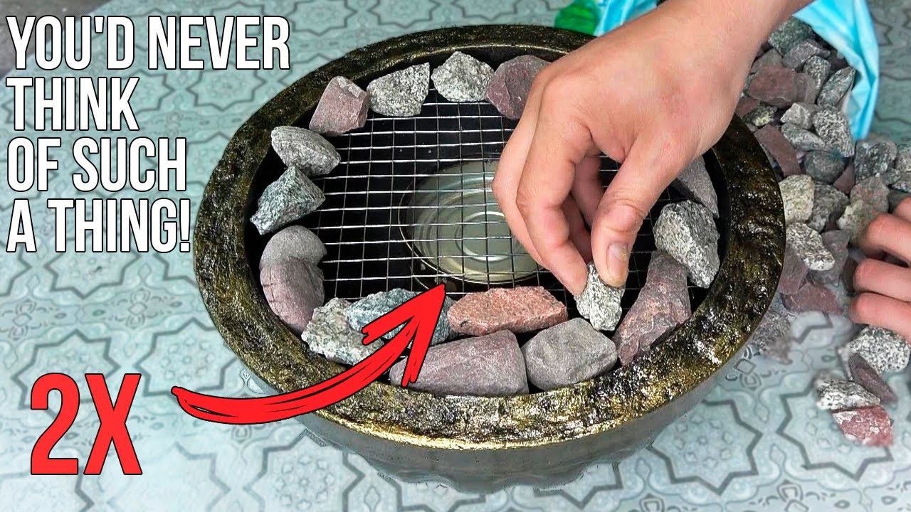 Take a piece of metal mesh and put rocks on it, you'll get something really cool! смотреть онлайн