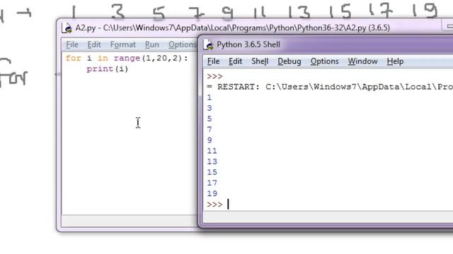 Python script to print first 10 odd natural numbers | MySirG.com смотреть онлайн