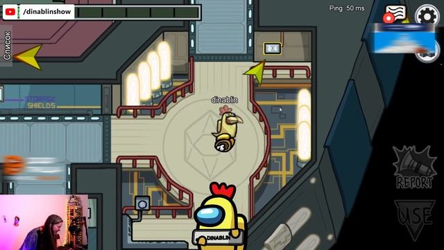 ДИНА БЛИН ИГРАЕТ В AMONG US ЗА МИРНУЮ РОЛЬ / DINABLIN ИГРАЕТ В АМОНГ АС ЗА МИРНОГО смотреть онлайн