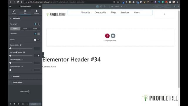 How to Build a Header With Elementor | Elementor | WordPress | WordPress Tutorial |WordPress Websit смотреть онлайн