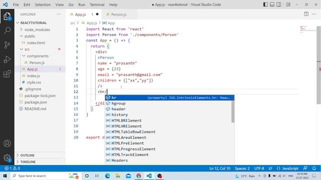 React JS Beginners Tutorial | Props and PropTypes | Part - 4 смотреть онлайн