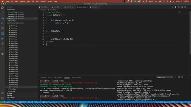 เรียนเขียน Python พร้อม Sourcecode Ep34 try exception смотреть онлайн