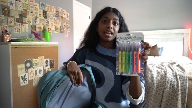 WHATS IN MY BACKPACK 2022 school supplies haul 6th grade l The Nila Show