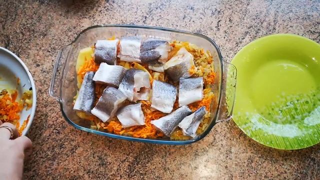Картошка с Хеком в духовке. смотреть онлайн