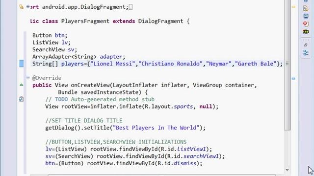 Android Fragments Ep.02 - Dialog Fragment With ListView with Search/Filter смотреть онлайн