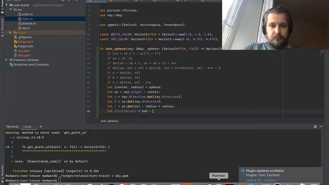 Ray Tracing In One Weekend на языке Rust ep 2_0 смотреть онлайн