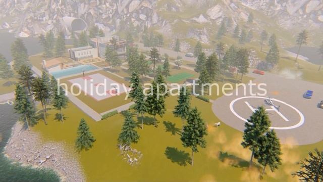 Апартаменты возле озера отдых , рыбалка, открытый бассейн, спорт. смотреть онлайн
