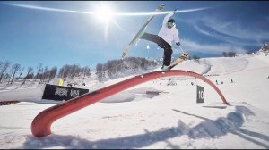 Фристайл на лыжах, трюки в парке Роза Хутор [Игорь Глинских, Riders School]