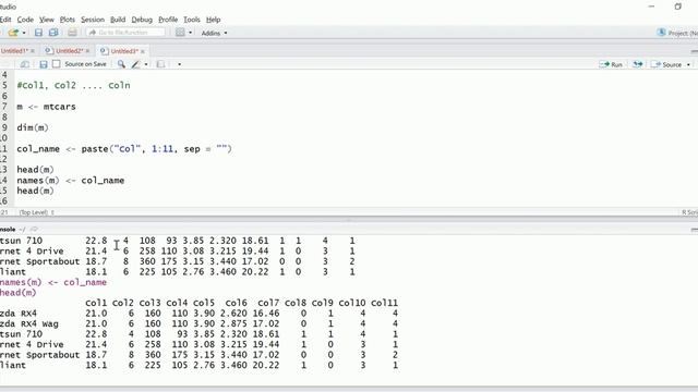 2. Change the Column Names of a Data Frame using R смотреть онлайн