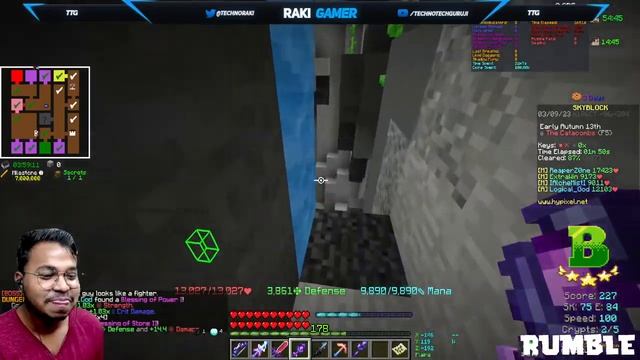 Hypixel Skyblock New Garden Update explore and some F5 | Minecraft java | Hindi India смотреть онлайн