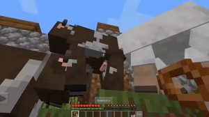 бесконечная ферма молока в майнкрафт