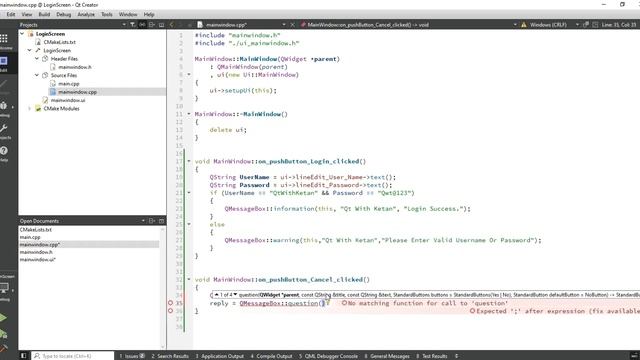 Qt Login Screen | Develop Or Create Login Screen | Qt C++ | Qt Creator | Qt Tutorial смотреть онлайн