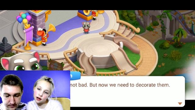 Новая игра про говорящего котика Тома-играем с Ритой в детскую игру Talking Tom Fun Fair ПОРА ИГРАТ смотреть онлайн