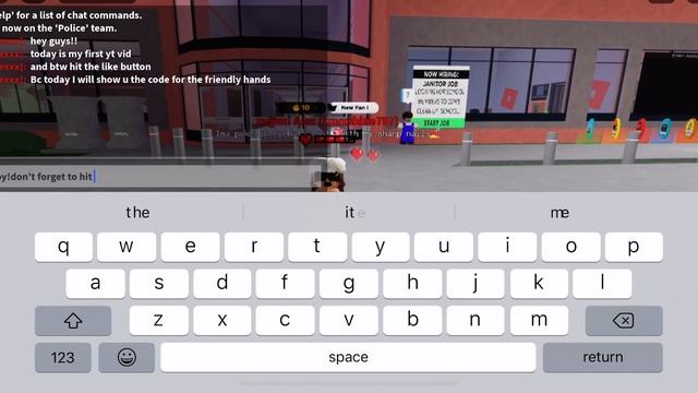 Code for friendly hands in Roblox high school life смотреть онлайн