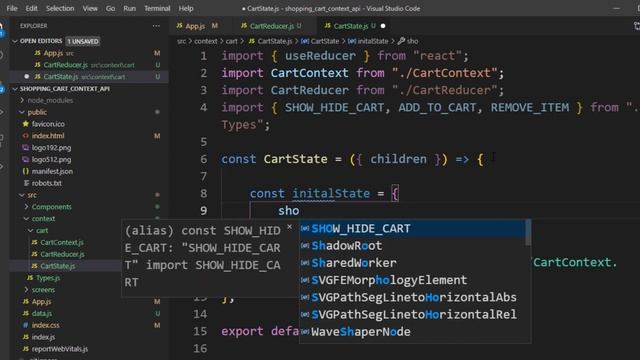 React shopping cart with context api for state management. Project build full tutorial. смотреть онлайн