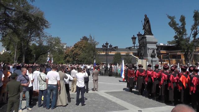 Открытие памятника Екатерине II в Симферополе смотреть онлайн
